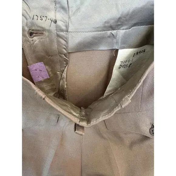 1944 U.S. Military Khaki Service Trousers 28" Waist